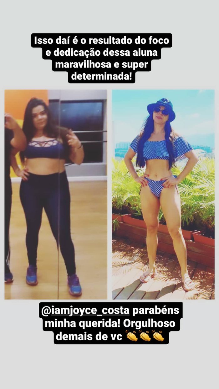 Antes e depois - aluno TB Team 5